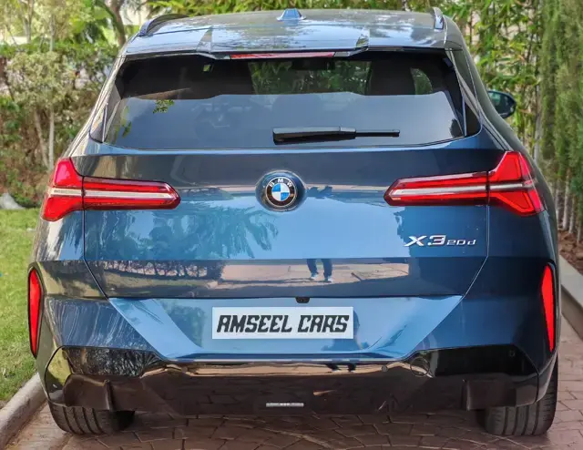 BMW X3 Pack M 2025 (premium), vue arrière, location voiture · Agadir, Maroc